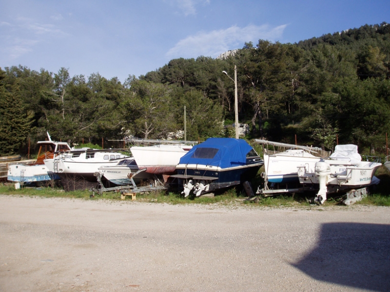 Parc hivernage bateaux Cassis